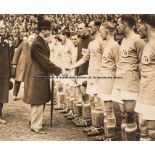 Rare 1925 F.A. Cup Final photograph, Cardiff City v Sheffield United, b&w photograph with press