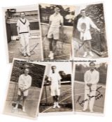 68 Lawn tennis postcards published by Trim of Wimbledon, player portraits including 11 signed