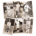 68 Lawn tennis postcards published by Trim of Wimbledon, player portraits including 11 signed