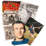 Football autographs 1960s, Signed over magazine and newspaper autographs and featuring players