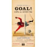 Italian language film poster for 'Goal ! Coppa del Mondo 1966', original poster for the Italian