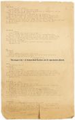 A rare and interesting group of NATO signals regarding the Munich Air Disaster, 25 brown paper
