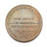 Berlin 1916 Olympic Games (cancelled) Olympic Trials winner's medal, bronze, 50mm., Bust of