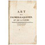 Tennis: Art du Paumier-Raquetier et de la Paume by M. de Garsault, 1767 first edition folio in
