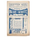 Manchester City v Arsenal programme 19th September 1931