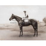 A trio of photogravures featuring the Australian-born jockey Bernard ''Brownie'' Carslake mounted on