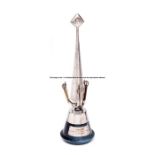 Lester Piggott's William Hill Golden Spurs Special Award Trophy, circa 1970s/1980s in