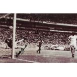 Gordon Banks signed large photograph of ‘that save’ from Pele in the England v Brazil match at the