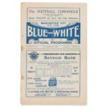 Manchester City v Middlesbrough programme 2nd November 1929