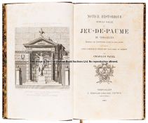 Vatel (Charles). Notice Historique Sur La Salle Du Jeu De Paume, published L Bernard, 1883,