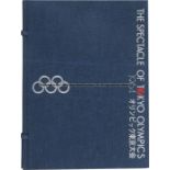 A Spectacle of Tokyo Olympics 1964 Japan Olympic Games Souvenir Book,  the green bound volume, in