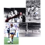 A collection of 25 autographed photographs of former England international footballers, 1950s -