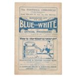 Manchester City v Everton programme 5th February 1930