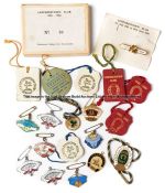 Twelve Leopardstown enamelled members’ race badges, comprising one very early badge LEOPARDSTOWN