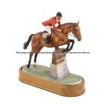 Doris Lindner Royal Worcester limited edition porcelain figural group of Foxhunter & Lt. Col. H.