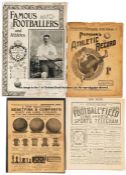 Collection of Victorian publications with football coverage, including Chums (5), Golden Penny (