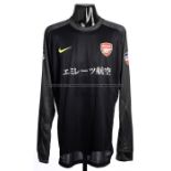 Emiliano Martinez Arsenal FC Asia Tour No.33 black goalkeeping jersey v Nagoya Grampus, played at