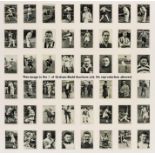 ‘British Sporting Personalities’ a set of 48 medium size photographic cigarette cards issued by