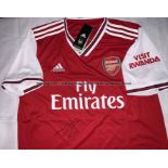 Alexandre Lacazette signed Arsenal replica jersey, season 2019-20, Adidas adult size large, signed