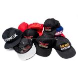 Collection of Lennox Lewis branded baseball caps and American sporting caps, comprising Holyfield