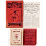 Collection of Arsenal programmes and handbooks, programmes including a pre-war 1936-37, 14 x 1946-47