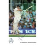 Ten signed postcards of past and present England cricketers, comprising Sir Andrew Strauss David