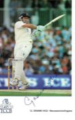 Ten signed postcards of past and present England cricketers, comprising Sir Andrew Strauss David