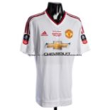 Wayne Rooney 2016 F.A. Cup Final white Manchester United No.10 jersey, unworn short-sleeved spare,