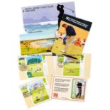 Golf postcard collection, an album containing 80 postcards of golfing interest including a good