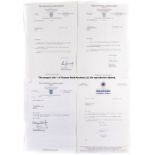 Collection of football letters, many on club letterhead and signed by the club official (qty.)