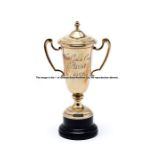 Jockey's prize for 1957 Ascot Gold Cup, won by Lester Piggott on Zarathustra, silver gilt