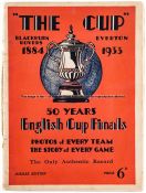 The Cup 1884-1933, souvenir publication with illustrated coverage of 50 years of F.A. Cup Finals
