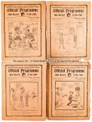 Five Tottenham Hotspur home programmes, 2 x Football League v Sheffield United in 1924 (spine