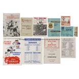 Collection of Tottenham Hoptspur programmes and tickets from the 1960s and 1970s, including Official