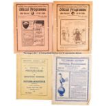 69 Tottenham Hotspur programmes mostly 1930s, all punch-holed, a 1925-26 and a 1929-30, the rest
