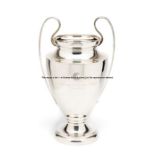Real Madrid CF 2002 UEFA Champions League limited edition silver trophy, the silver twin-handled