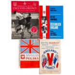 Collection of 170 England international programmes 1940s to 1980s, including a wartime v Scotland