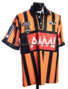 Stuart Cummings signed Australian NRL Rugby League Premiership referee’s jersey, the orange and