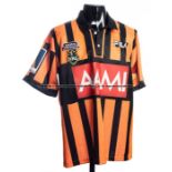 Stuart Cummings signed Australian NRL Rugby League Premiership referee’s jersey, the orange and