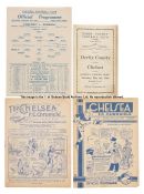 19 Chelsea programmes dating between 1931 and 1946, comprising ten homes 1931-1939 (one a practice