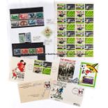 Football ephemera, including First Day Covers (several signed), philately, 1966 and other World