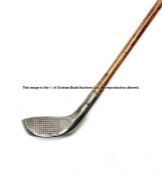 Standard Golf Company of Sunderland Mills patent B.G.S. Model brassie spoon, back of head with three