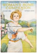 Tennis and golf ephemera, early magazines & plates, also Victorian scraps and a 1905 calendar