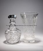 Two Killarney Races trophies, cut glass vase inscribed EAST AVE. HOTEL MUNSTER JOINERY MAIDEN