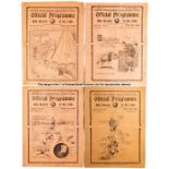 Five Tottenham Hotspur home programmes, all Football League fixtures, 1930 v Bradford, 1932 v