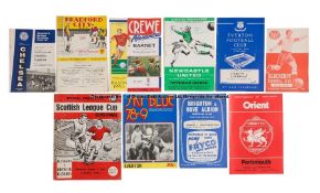 Large collection of football programmes predominantly dating from the 1950s and 1960s, League,