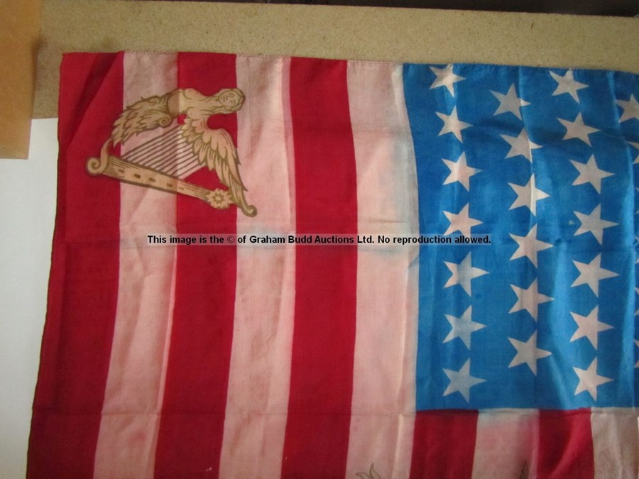 John L. Sullivan boxing flag attributed to his 1888 bare knuckle bout with Charley Mitchell, - Image 10 of 18