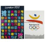 Olympic Games posters and street banners, comprising: a Barcelona 1992 Olympic Games poster,