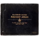 A fine Blackburn Rovers 1928 F.A. Cup Final souvenir photograph album originally the property of