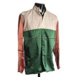 Autographed racing silks jacket including the signature of War Emblem's first trainer Frank